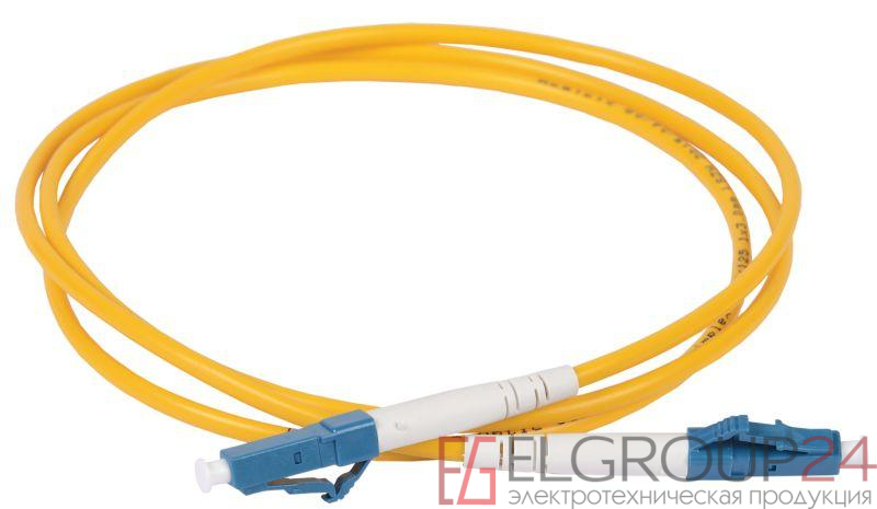 Патч-корд оптический коммутационный соединительный для одномодового кабеля (SM); 9/125 (OS2); LC/UPC-LC/UPC; одинарного исполнения (Simplex); LSZH (дл.3м) ITK FPC09-LCU-LCU-C1L-3M
