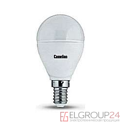 Лампа светодиодная LED7.5-G45/830/E14 7.5Вт шар 3000К тепл. бел. E14 645лм 220-240В Camelion 11941 0