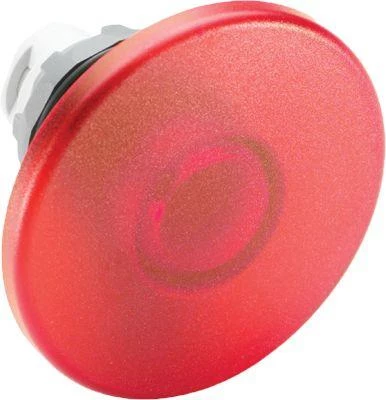 Кнопка MPM2-21R "Грибок" d60мм без фиксации с подсветкой (только корпус) красн. ABB 1SFA611125R2101