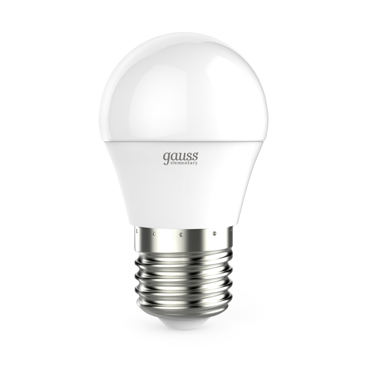 Лампа светодиодная Elementary 8Вт P45 шар 6500К холод. бел. E27 560лм GAUSS 53238