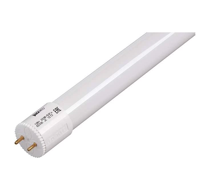 Лампа светодиодная PLED T8-600PL Nano 10Вт линейная 6500К холод. бел. G13 800лм 220-240В 90Led (пластик) JazzWay 1038180