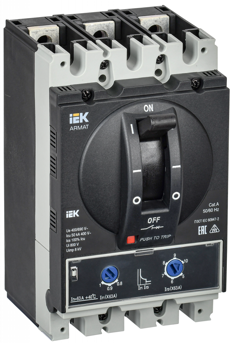 Фото IEK AR-MCCB-3A-050-0063A-ATUC