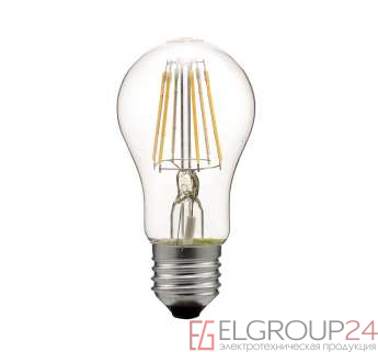 Лампа светодиодная филаментная СДФ-6 А50 2700К E27 Лисма 3900202 / 3900210 0