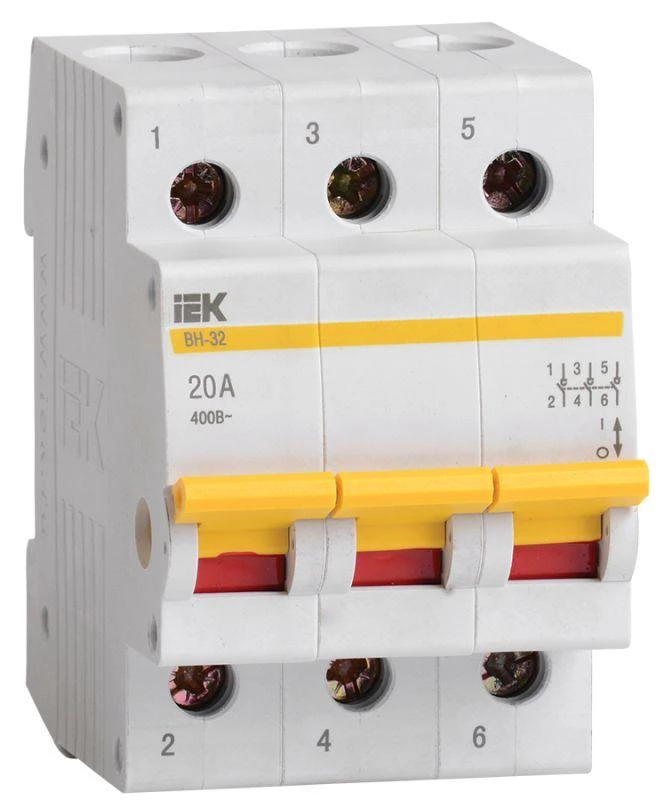 Выключатель нагрузки ВН-32 20А/3П IEK MNV10-3-020